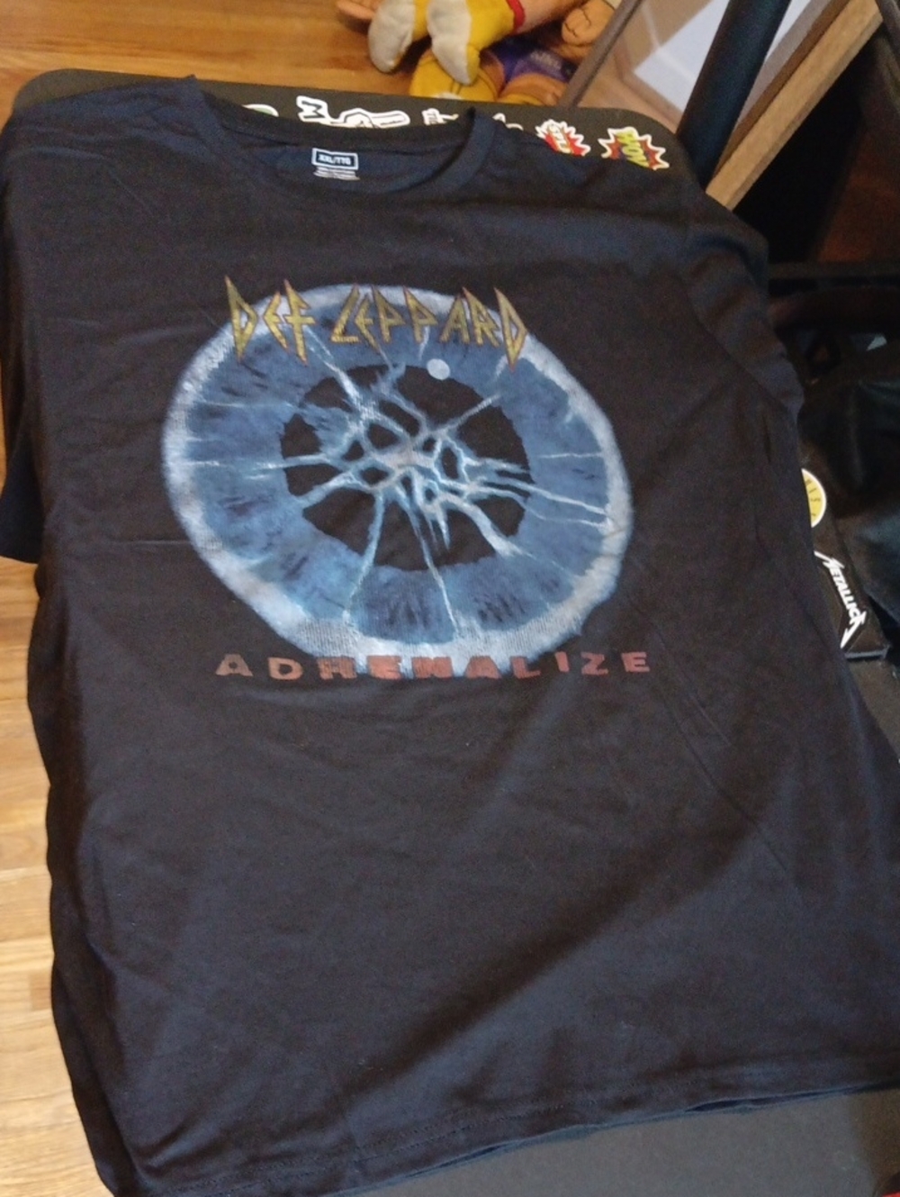 Def Leppard Black Adrenalize Graphic Tee NWOT Never Worn XXL Band Tee Music